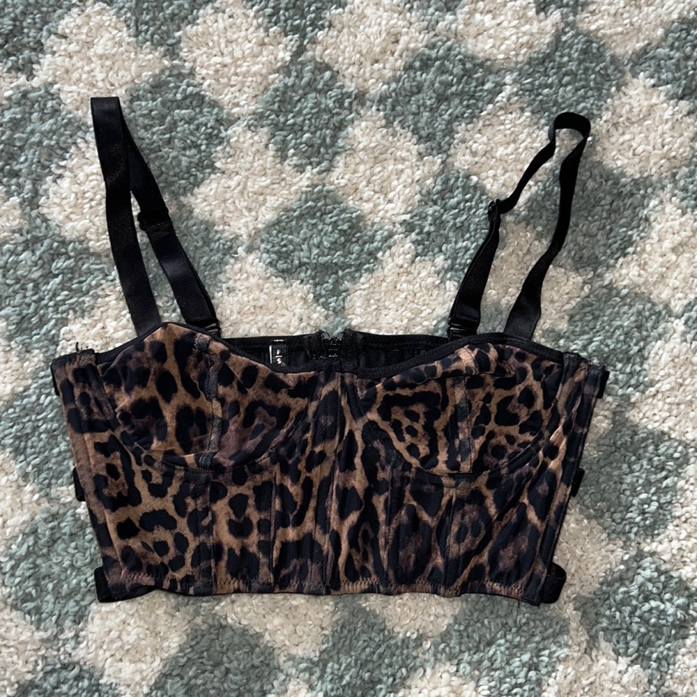 Rosachá Cheetah Print Corset Top (S)